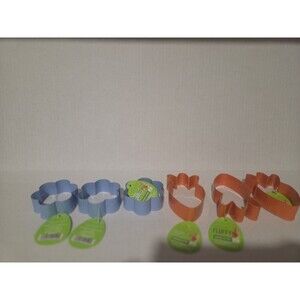 Easter/Spring Cookie Cutters Set If 6, Flower, Carrot